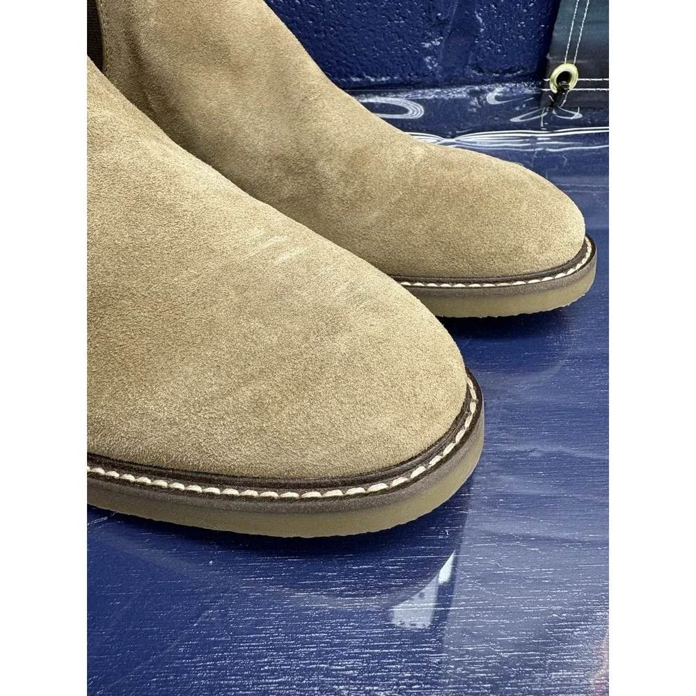 Clarks Jaxen Chelsea Taupe Suede Size 11 Men's Boots - Picture 7 of 8